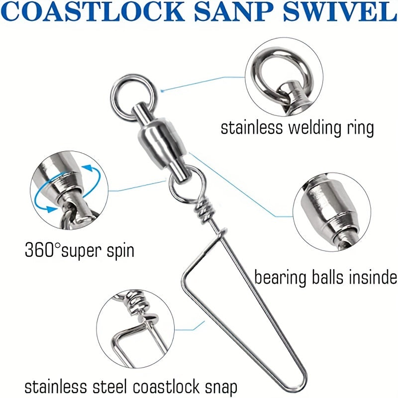 Coastlock Snap Swivel High Strength Fishing Snap Swivels