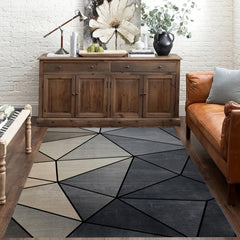 Geometric Printed Floor Rug Soft Non-slip Carpet