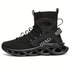 Men's Breathable Ankle Top Sneakers for Jogging Tennis Gym
