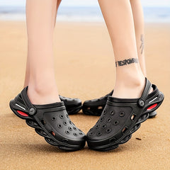 Unisex Platform Clogs Hollow Out Garden Shoes