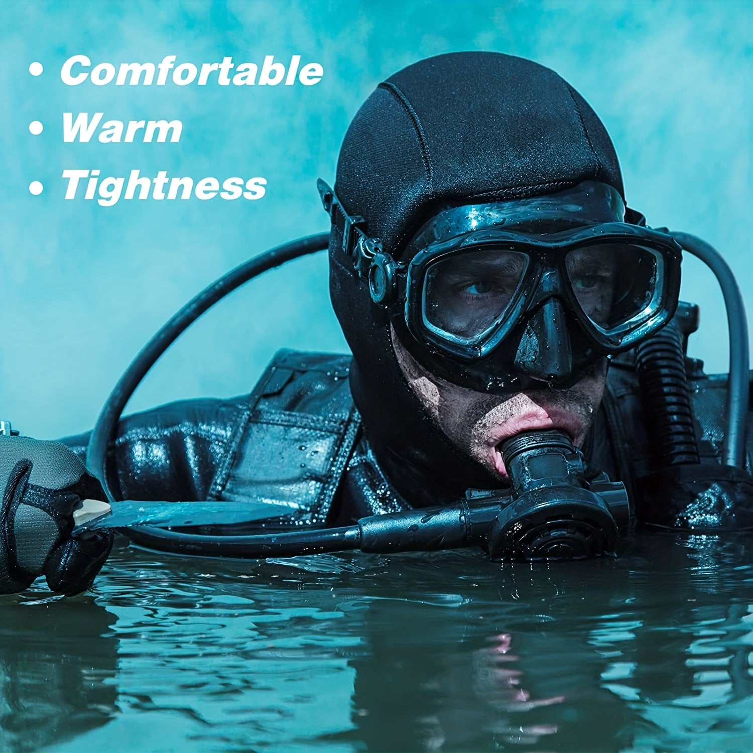 Neoprene Scuba Diving Hood Chin Strap 5mm Stretchable for Water Sports
