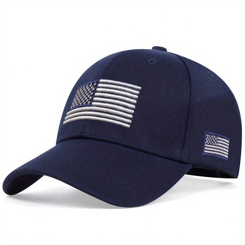 Vintage Flag Embroidery Baseball Cap Sun Hat Adjustable Lightweight Dad Hats