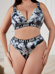 Tie Dye Sports Lingerie Set