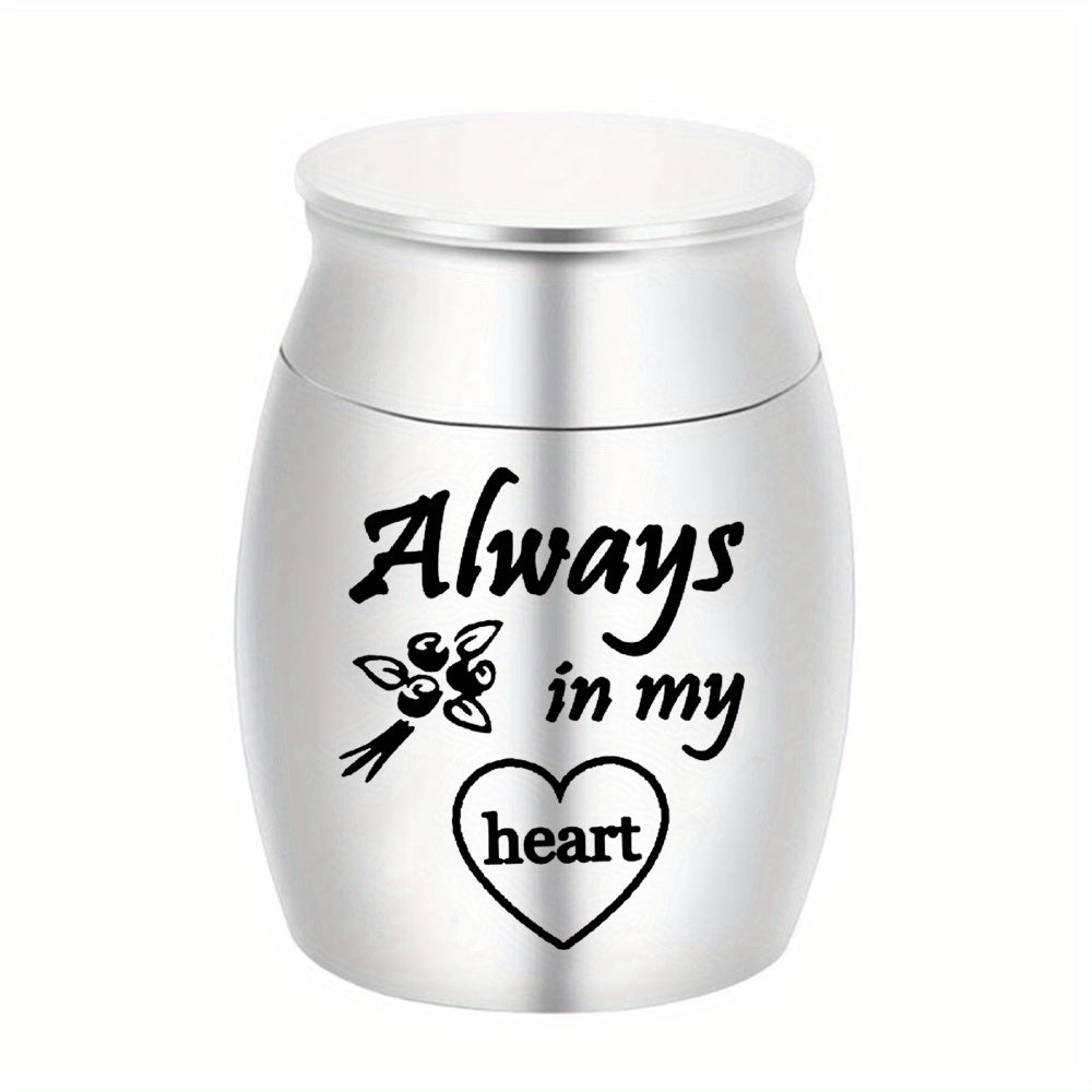 Stainless Steel Pet Urn Dog Ashes Container Ashes Holder Memorial Cremation Urns