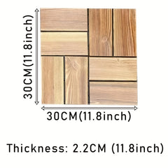 11pcs Wood Flooring 30 Carbonized Anti-corrosion Wood Floor Veneer