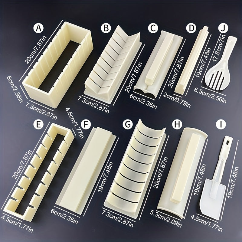 Sushi Maker Set Sushi Making Kit Plastic Sushi Maker Tool Rice Mold DIY