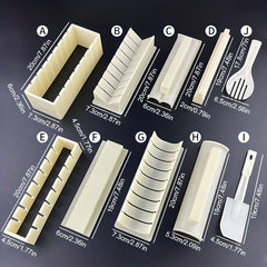 Sushi Maker Set Sushi Making Kit Plastic Sushi Maker Tool Rice Mold DIY