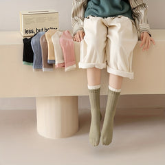Girls Kids Vintage Socks Warm Comfy Versatile Children s Socks