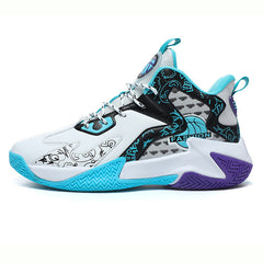 Men's High Top Basketball Shoes Non Slip Shock Absorbing Sneakers