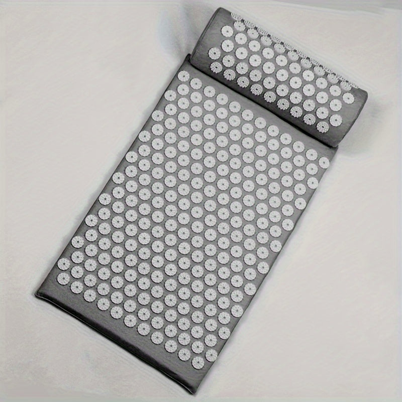 3pcs Dark Grey Yoga Mat Acupressure Pillow Bag