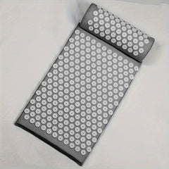 3pcs Dark Grey Yoga Mat Acupressure Pillow Bag