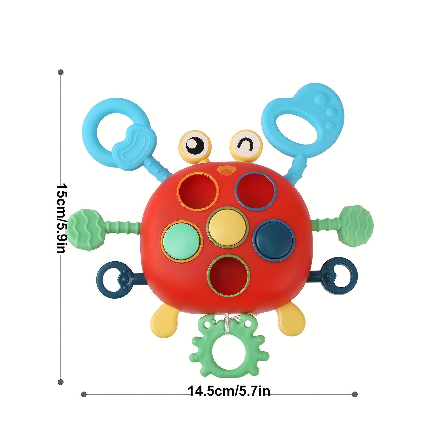 Montessori Crab Toy Toddler Sensory Travel Educational Learning Fine Motor Pull