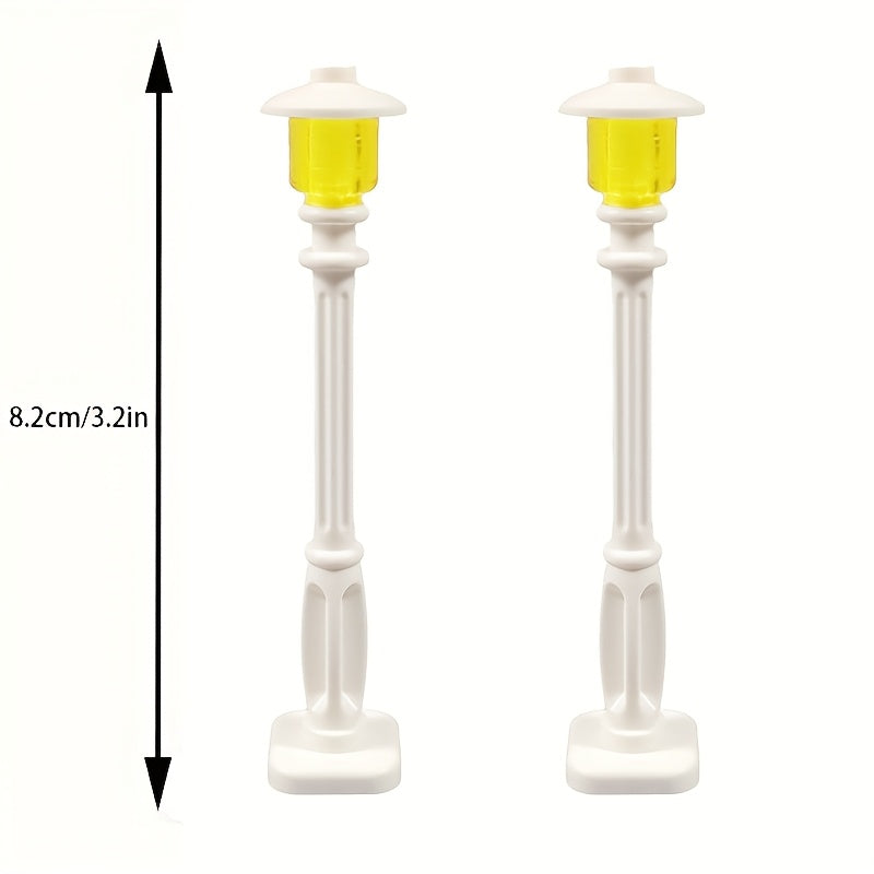 2pcs Street Light Building Blocks Set for Halloween Decor