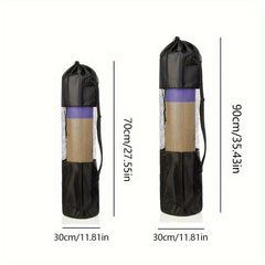 Widened Yoga Mat Storage Bag Oxford Textile Fitness Mesh Bag