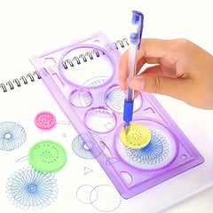 Geometric Drawing Tool for Art & School Learning Mixed Colors Ruler