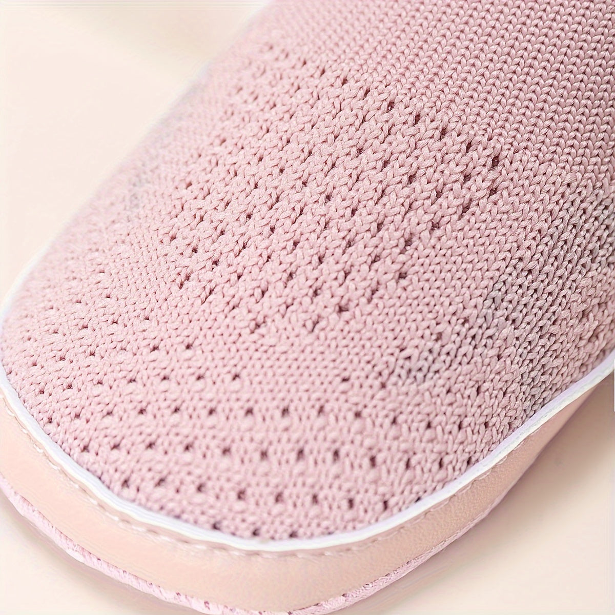 Breathable Slip On Woven Shoes For Baby Girls Lightweight Non slip Shoes