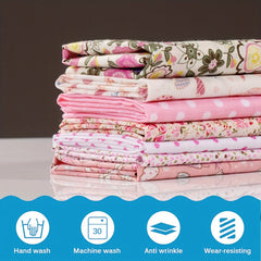7pcs Cotton Fabric Scraps for Patchwork DIY Cotton Fabric 50 X 19 7in