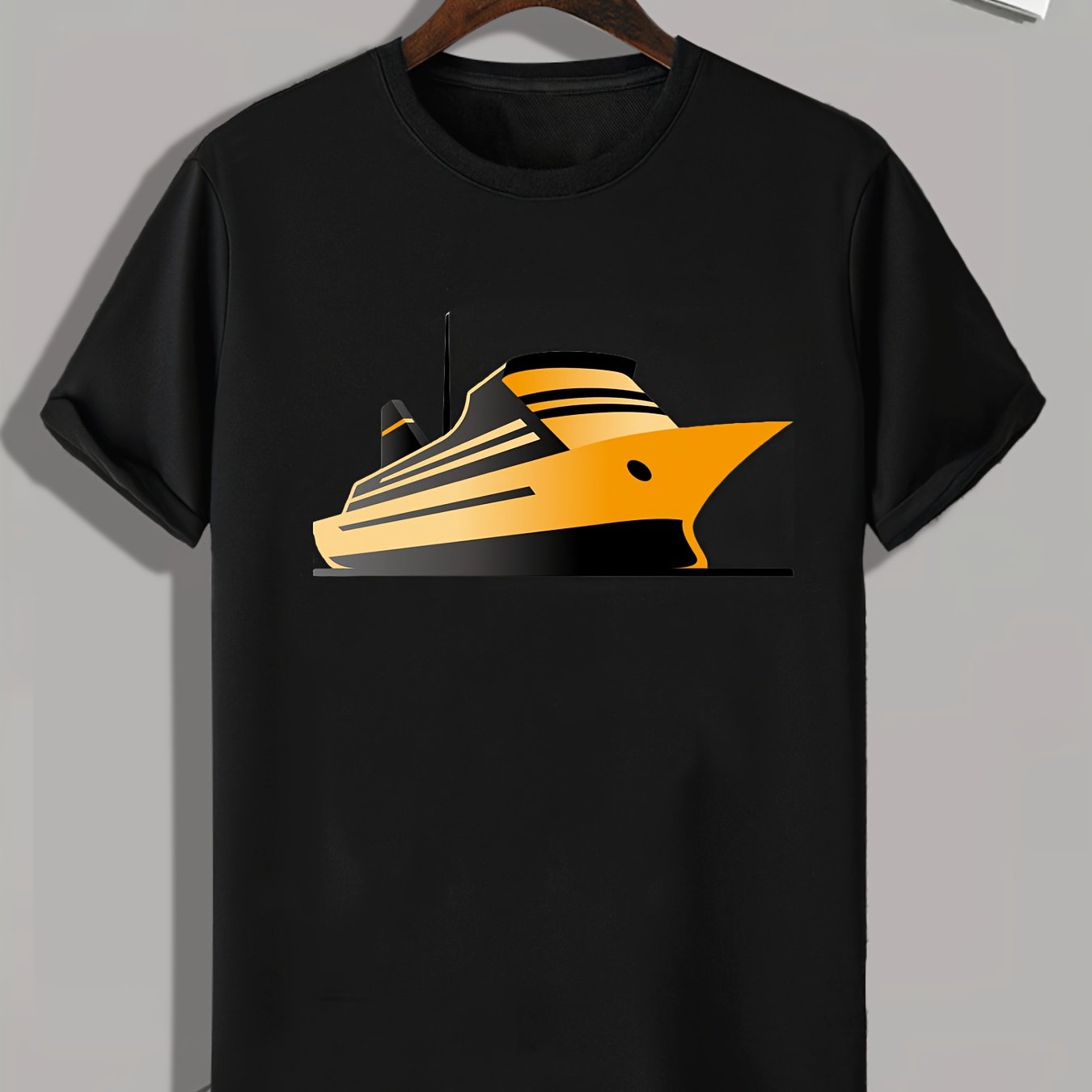 Houseboat Print Men's Graphic T shirt for Summer