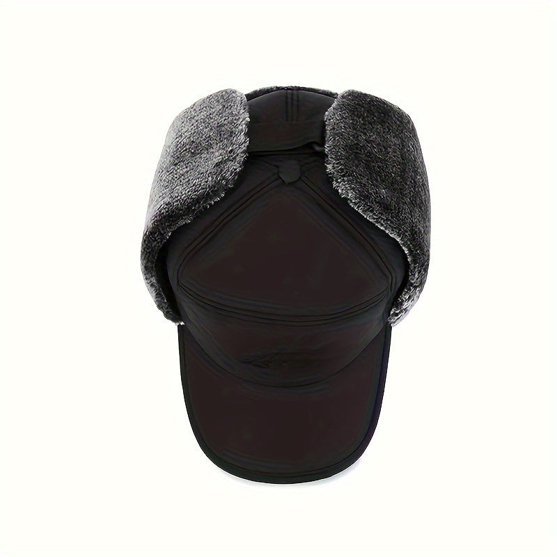 Thickened Velvet Trapper Hat for Men and Women - Windproof Winter Ski Hat