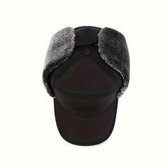 Thickened Velvet Trapper Hat for Men and Women - Windproof Winter Ski Hat