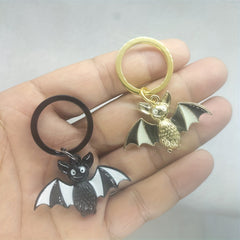 Cartoon Bat Keyring Metal Creative Keychain Pendant Halloween Gift