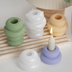 Donut Stacking Candle Holder Silicone Mold DIY Craft Home