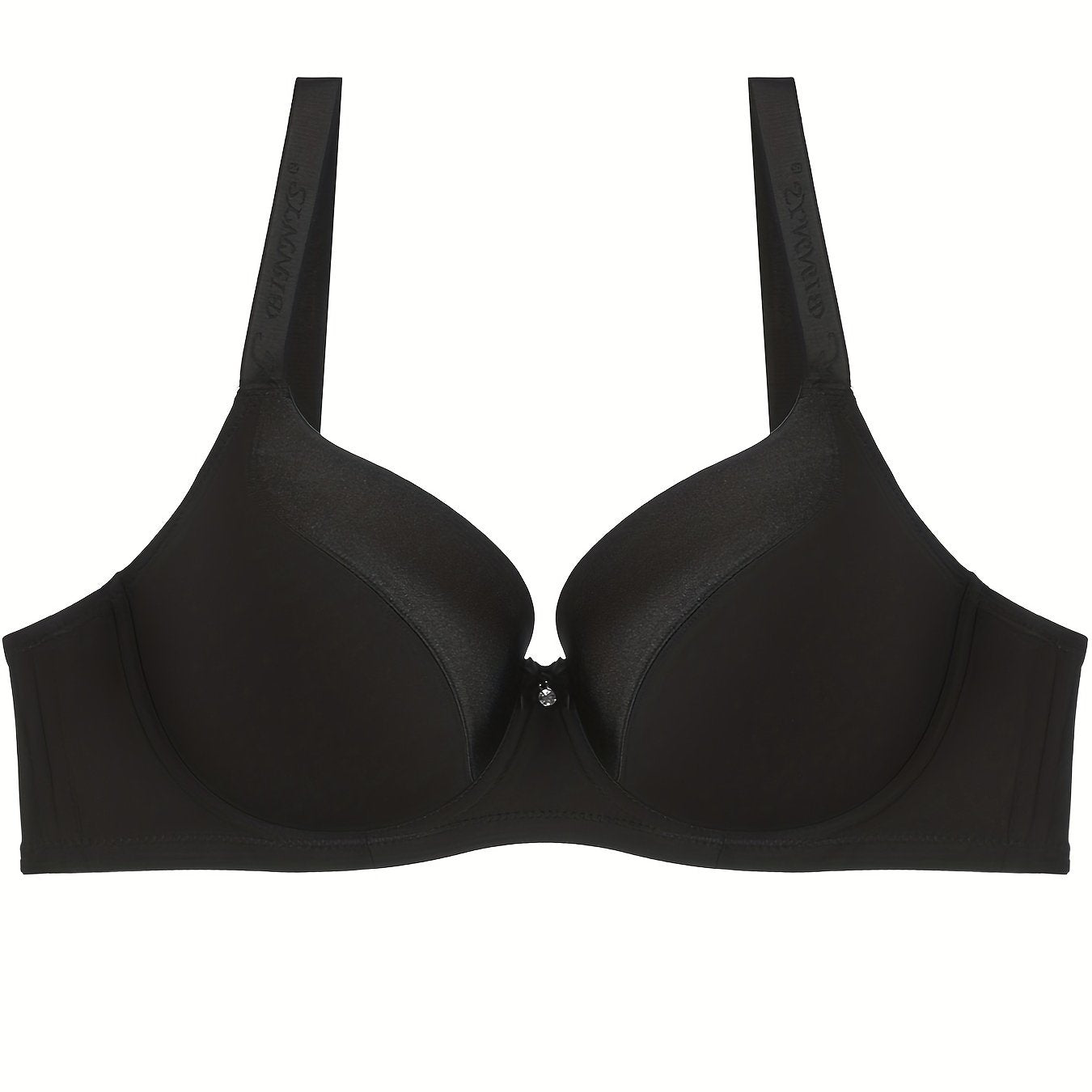 Plus Size Rhinestone Molded Cup Bralette