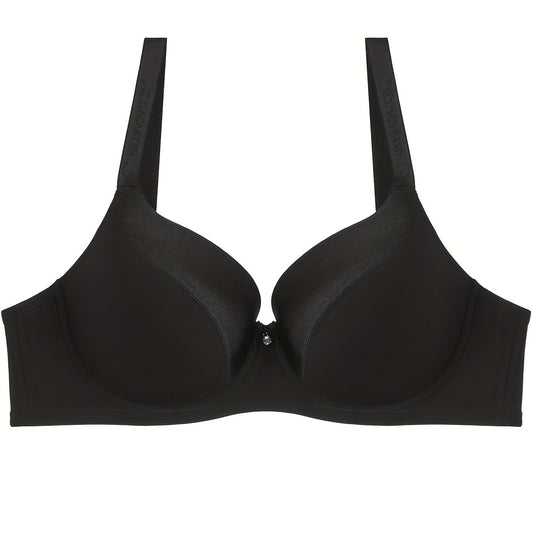 Plus Size Rhinestone Molded Cup Bralette