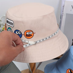 Cartoon Print Breathable Bucket Hat For Kids Outdoors