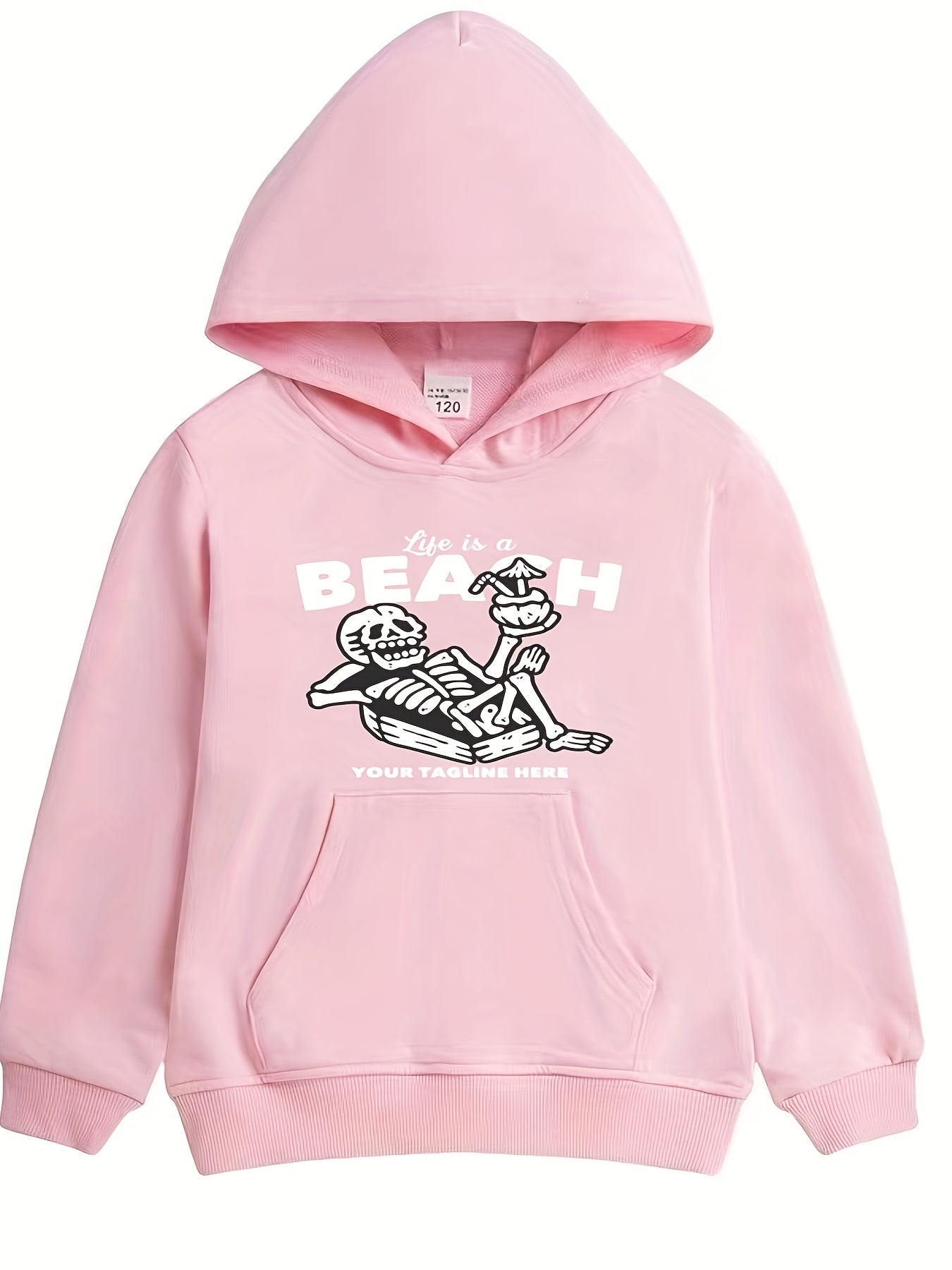 Leisure Skeleton Pattern Smart Hoodie For Girls