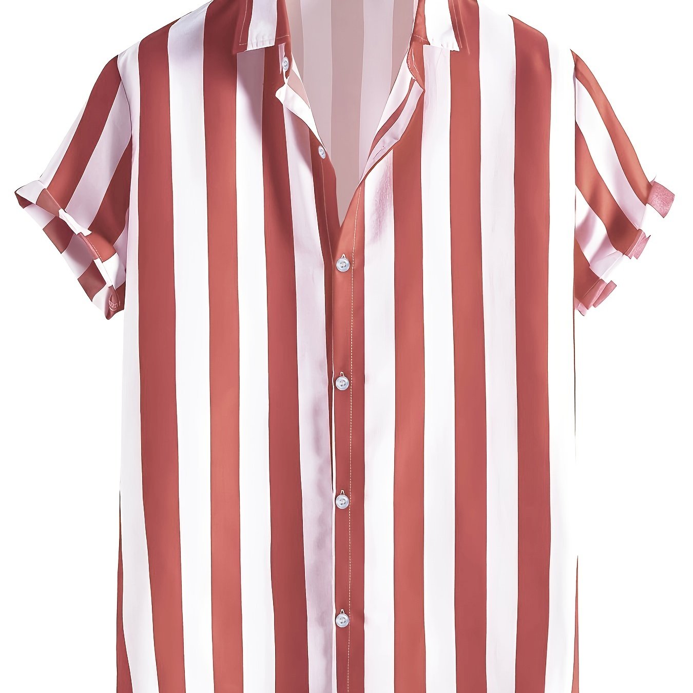 Men's Striped Short Sleeve Shirt