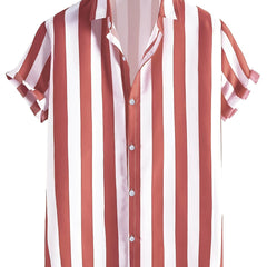 Men's Striped Short Sleeve Shirt