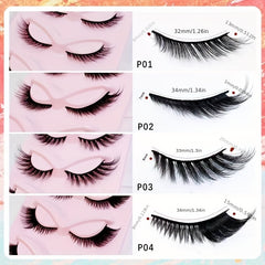 Cat Eye Lashes 5 Pairs Winged Wispy Natural False Eyelashes Makeup