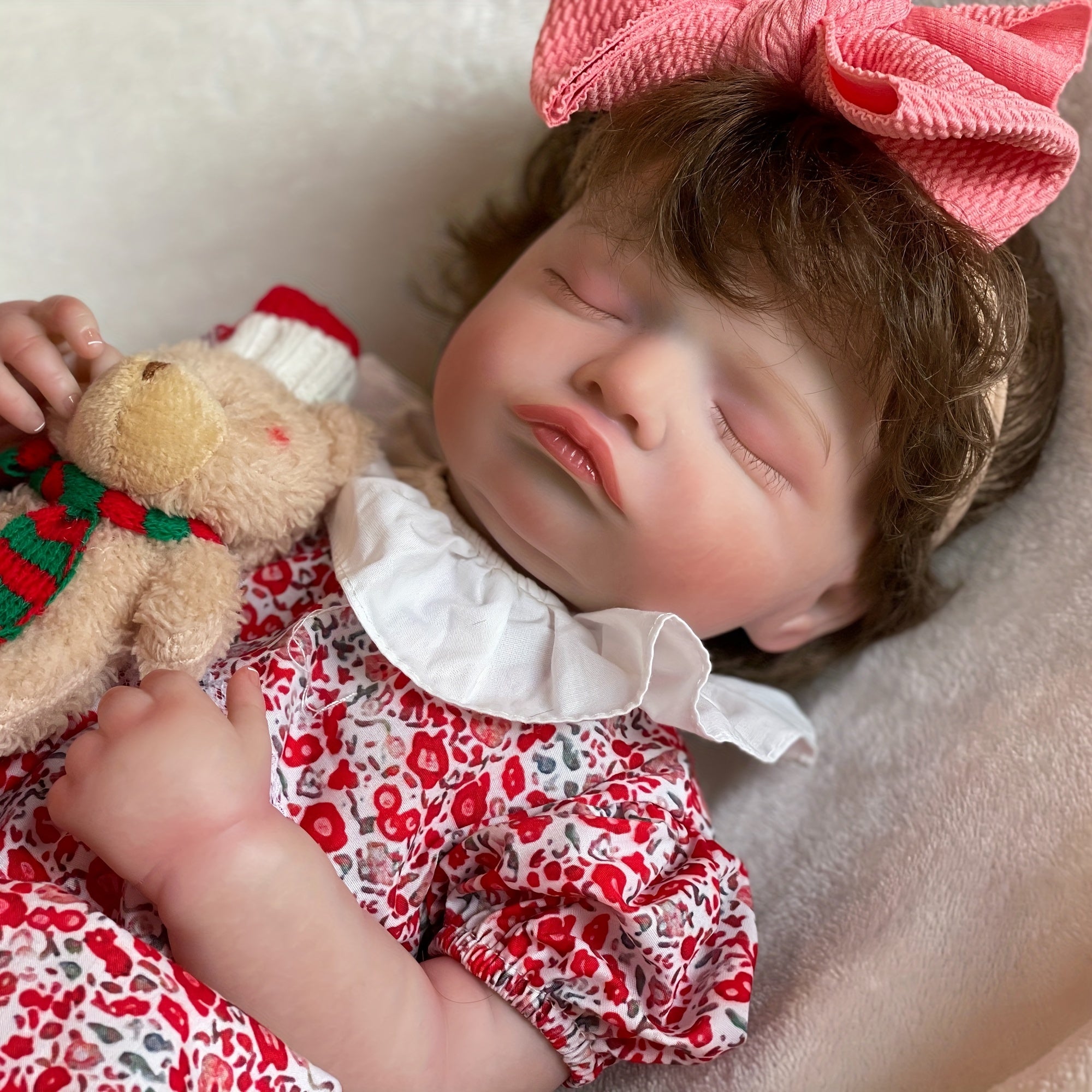 Silicone Vinyl Reborn Dolls Full Body with Rooted Hair Christmas Gift