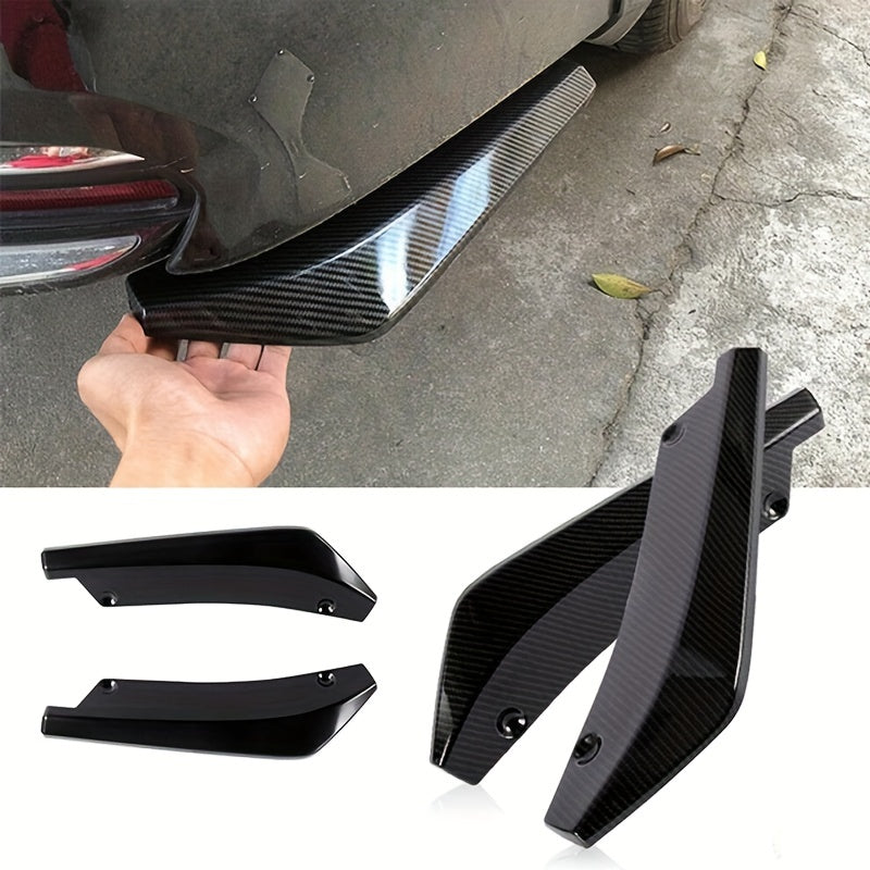 2pcs Car Rear Bumper Lip Spoiler Anti-Collision Exterior Accessories