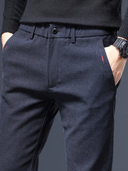 Men's Slim Stretch Business Casual Pants Straight Leg