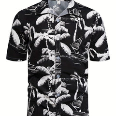 Men's Hawaiian Print Shirt Lightweight Casual Shirt For Spring Summer