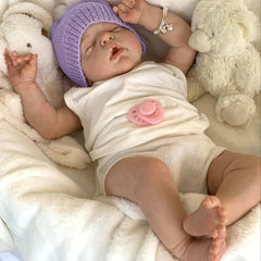 19 Inch Soft Body Reborn Sleeping Baby Doll With 3D Skin