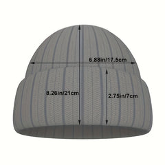 3D Embroidery Cold Hat Hip Hop Warm Knitted Hat for Men