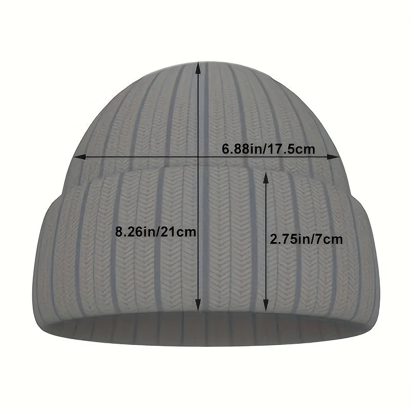 Rainbow Heart Embroidered Beanie