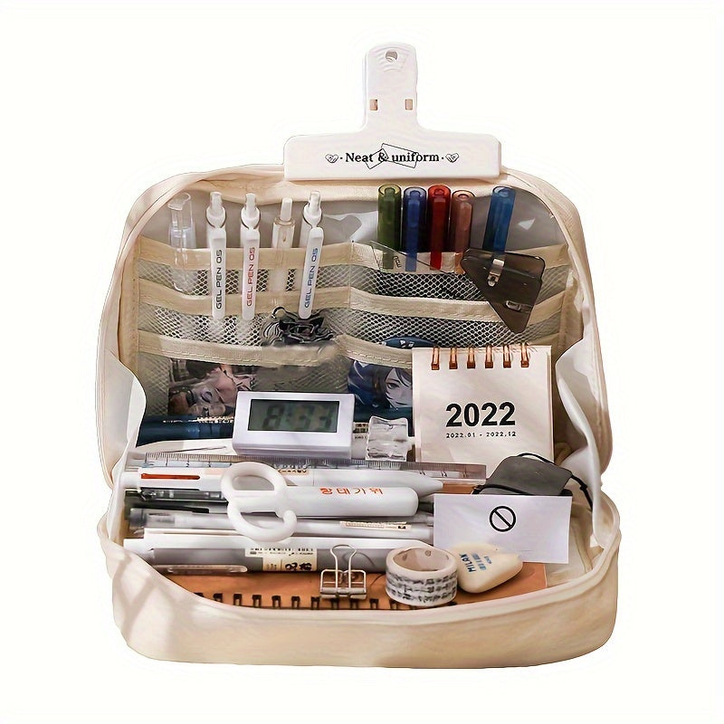 Portable Stationery Bag Pencil Case Large Capacity Organizer
