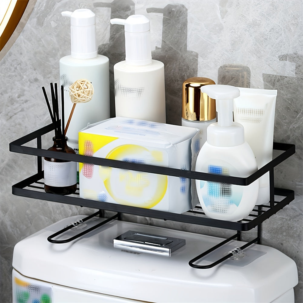 1 Tier Over The Toilet Storage Bathroom Organizer Shelf No Drilling Space Saver