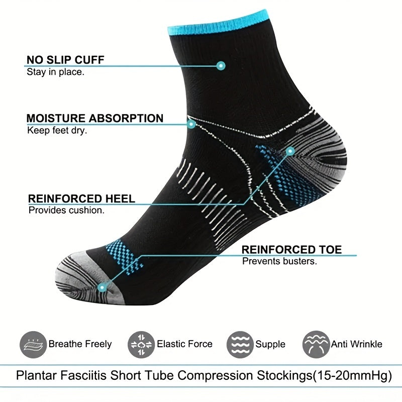 Compression Socks for Men and Women - Anti Fatigue Foot Sleeve