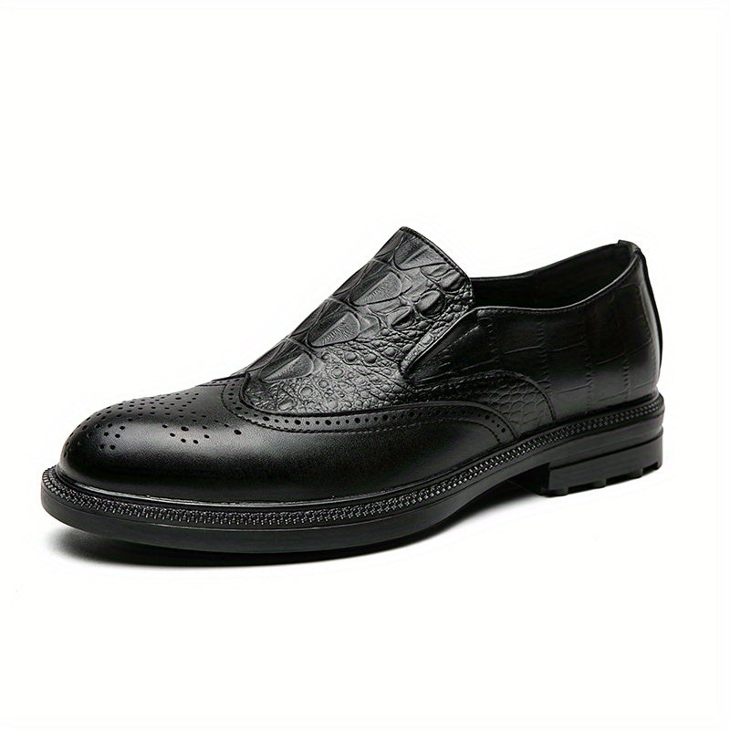 Men's Slip On Brogue Formal Shoes