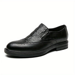 Men's Slip On Brogue Formal Shoes