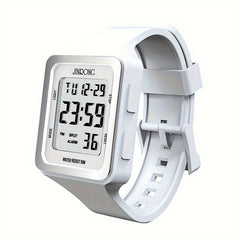 Silicone Strap Sport Digital Wrist Watch Date Alarm Back Light