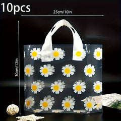Small Daisy Gift Bag PVC Carrying Bag Cosmetics Clothes Holiday Accessories