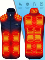 Men's 13 Areas Stand Collar Smart Heating Vest