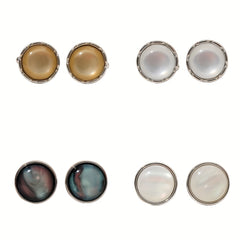 Faux Pearl Cufflinks Suit Button Cufflinks Shirt Studs