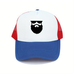 Breathable Mesh Cap Beard Men's Baseball Cap Outdoor Casual Sports Hat